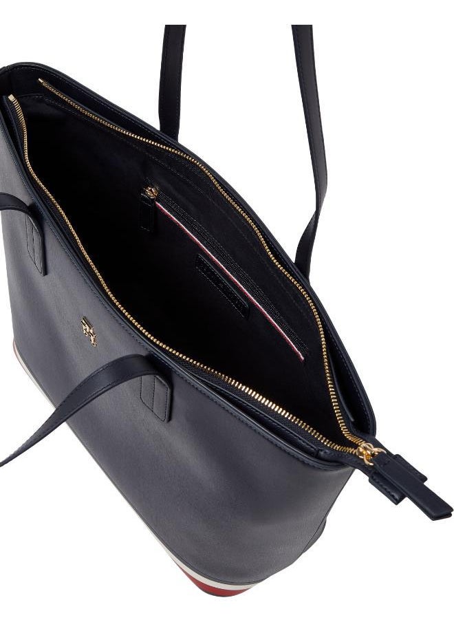 Logo Detail Zip Over Tote