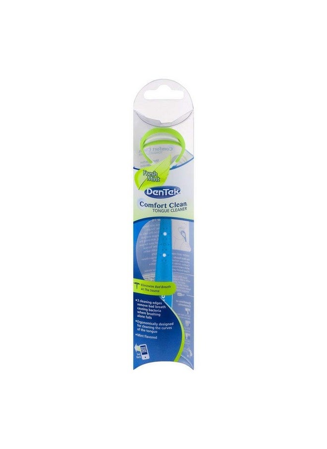 DenTek Fresh Breath Tongue Cleaner, 1 Count. (Pack of 3)