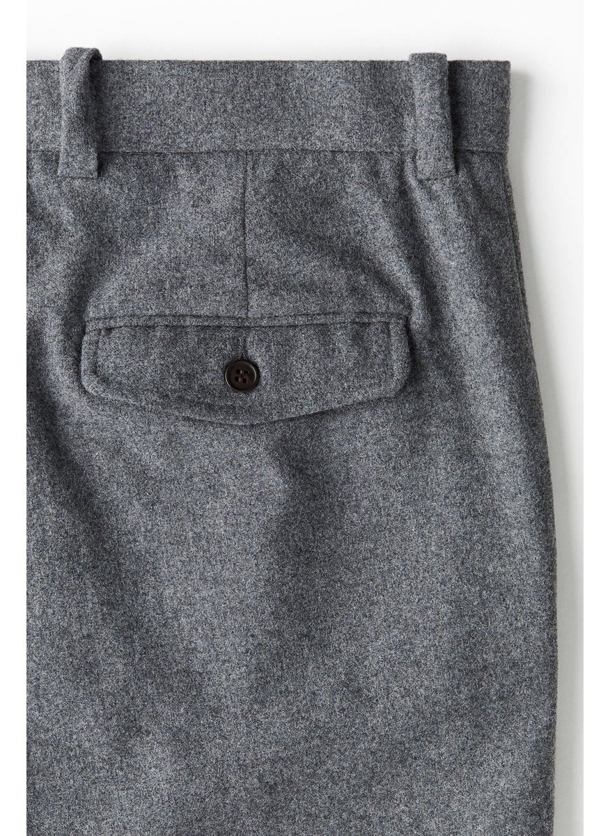 Regular Fit Felted Trousers