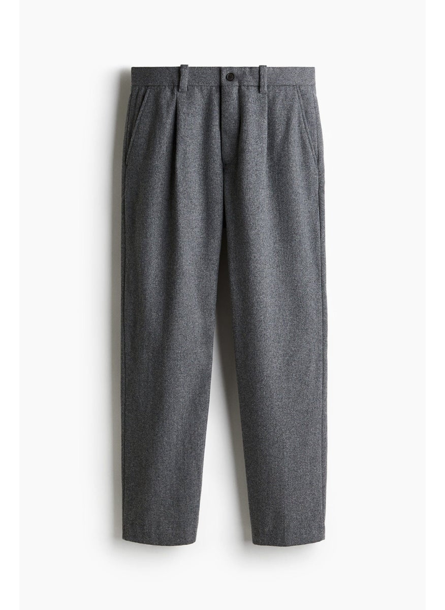 Regular Fit Felted Trousers