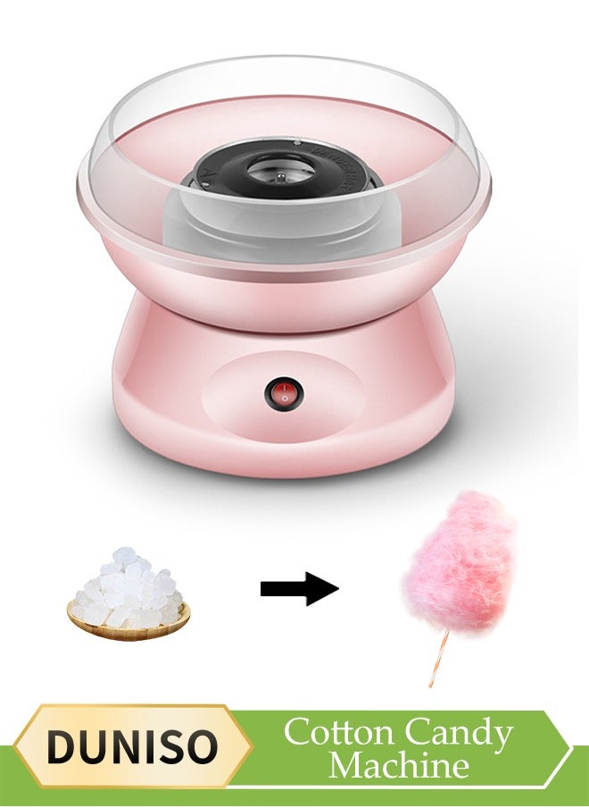 Mini electric cotton candy machine, portable cotton candy DIY machine, household non stick children's cotton candy machine, high temperature resistance, suitable for family gatherings and celebrations, 25 * 18cm