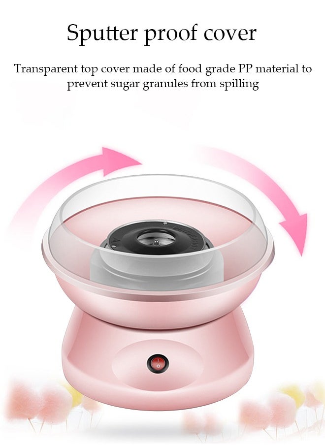 Mini electric cotton candy machine, portable cotton candy DIY machine, household non stick children's cotton candy machine, high temperature resistance, suitable for family gatherings and celebrations, 25 * 18cm