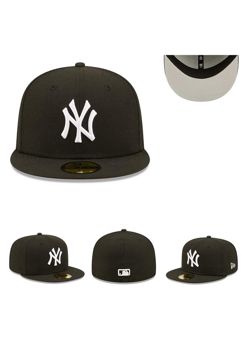 NEW ERA 3D Embroidered Fitted Baseball Team Cap with Closed Back for Sun Protection-57.7CM
