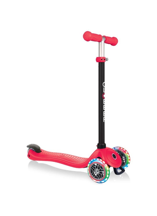 Globber GO UP Sporty Lights 3-in-1 Scooter (New Red)