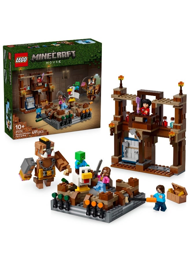 LEGO Minecraft Woodland Mansion Fighting Ring 21272 Building Set (491 Pieces)