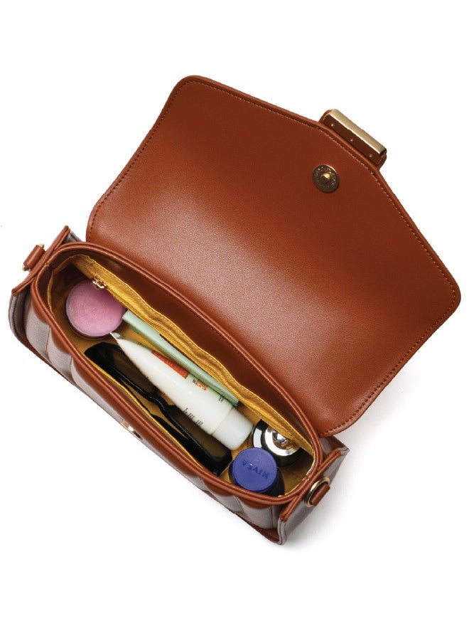 MOKOBARA The Reign Handbag Vegan Leather Top Handle Stylish Women Shoulder Bag Top Handle Purse (Truffle)