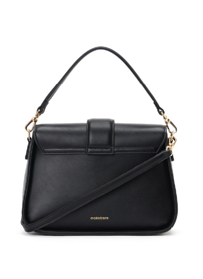 MOKOBARA The Reign Handbag Vegan Leather Top Handle Stylish Women Shoulder Bag Top Handle Purse (Starlight)
