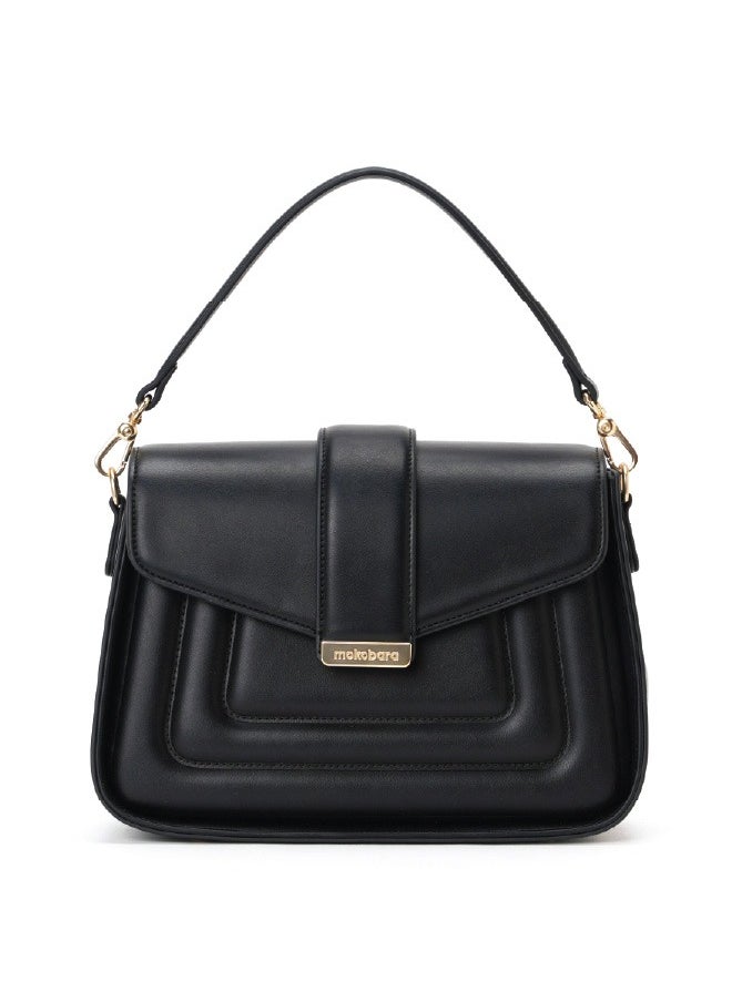 MOKOBARA The Reign Handbag Vegan Leather Top Handle Stylish Women Shoulder Bag Top Handle Purse (Starlight)