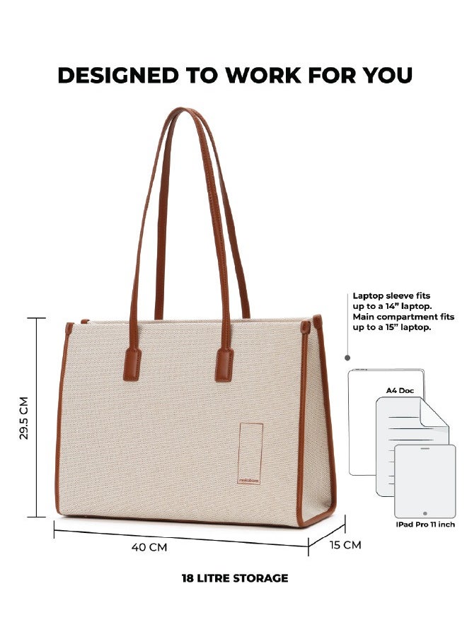 MOKOBARA The Skye Tote Bag | Fits upto 14