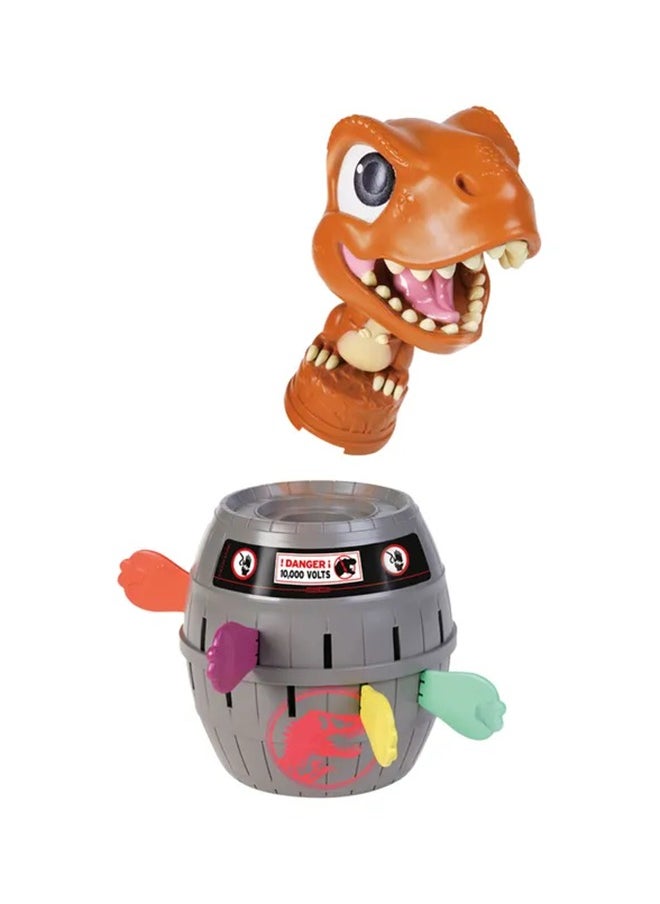 TOMY Pop Up Trex Classic Children's Action Game, Family & Preschool Kids Game, Jurassic World Games, Action Game for Children 4, 5, 6, 7, 8 Year Old Boys & Girls & Adults