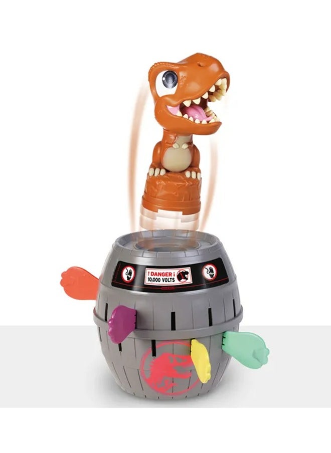 TOMY Pop Up Trex Classic Children's Action Game, Family & Preschool Kids Game, Jurassic World Games, Action Game for Children 4, 5, 6, 7, 8 Year Old Boys & Girls & Adults