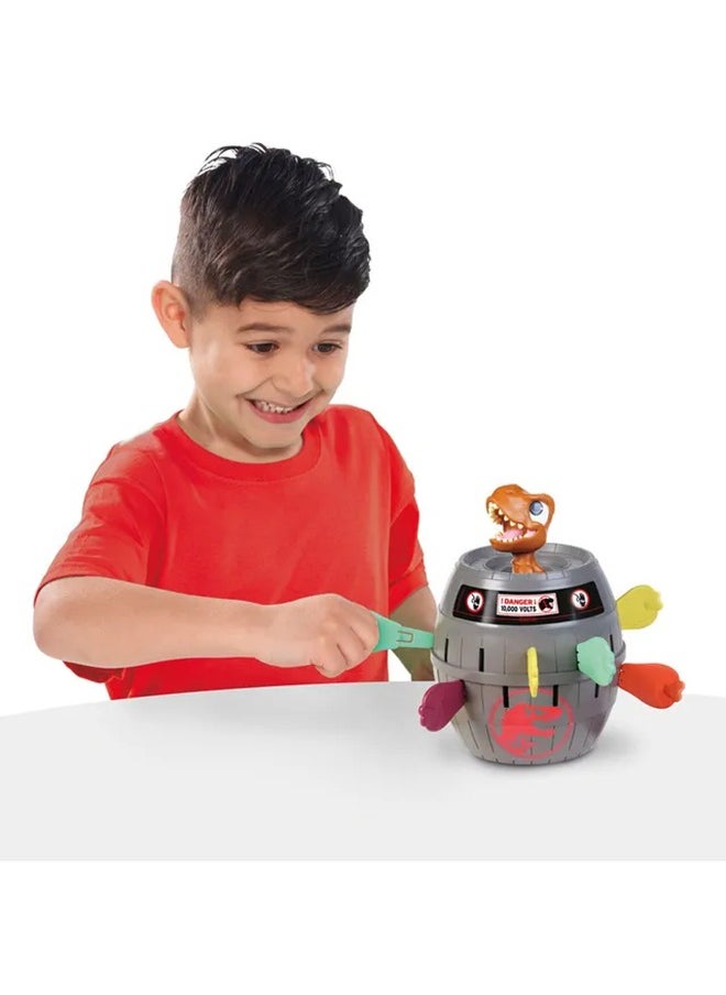 TOMY Pop Up Trex Classic Children's Action Game, Family & Preschool Kids Game, Jurassic World Games, Action Game for Children 4, 5, 6, 7, 8 Year Old Boys & Girls & Adults