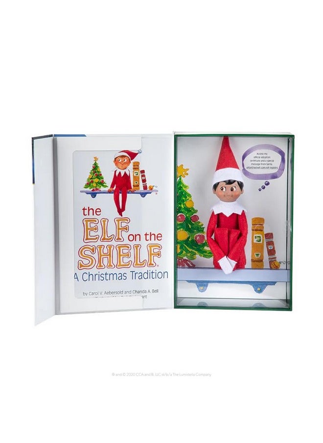 The Elf on the Shelf® Brown Eyed Boy & Claus Couture Collection® Touchdown Tidings Set