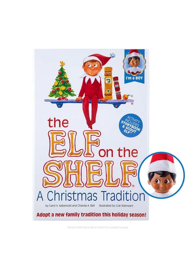 The Elf on the Shelf® Brown Eyed Boy & Claus Couture Collection® Touchdown Tidings Set