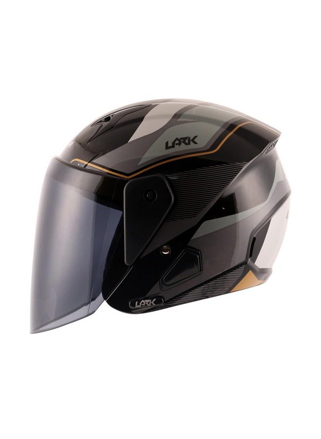 Vega Lark Legend Black Silver Helmet-M