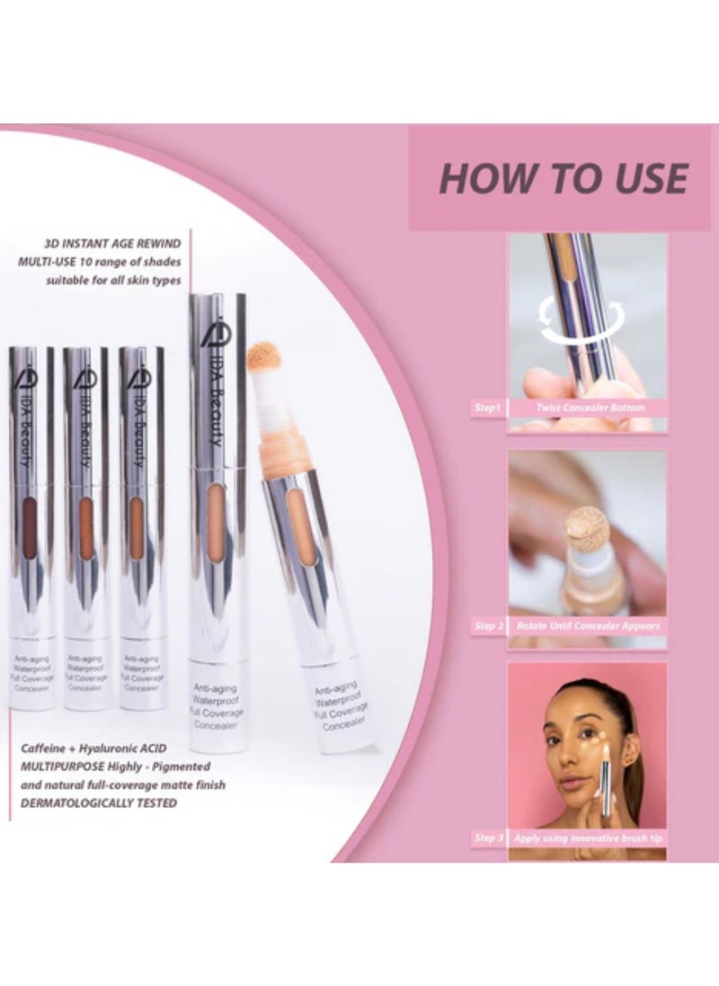 3D Liquid Multi-Use Sculpting Concealer | Full Coverage, Matte Finish, Lightweight & Long-Lasting | Conceals Dark Circles, Blemishes & Redness | Suitable for All Skin Types