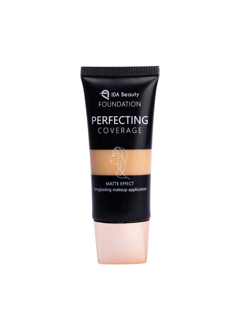Glam It! Perfecting Coverage Foundation | Full Coverage, Matte Finish, Long-Lasting, Lightweight | Vegan, Halal, Cruelty-Free