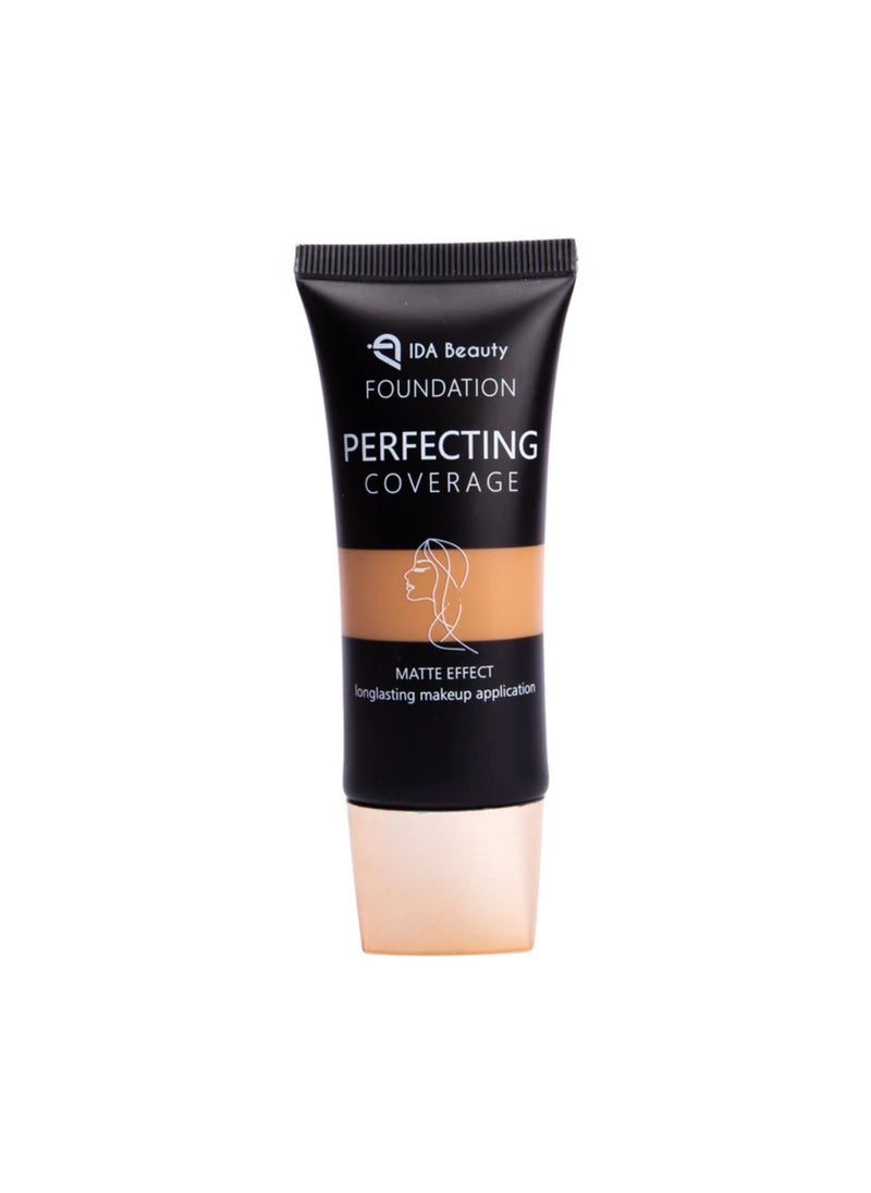 Glam It! Perfecting Coverage Foundation | Full Coverage, Matte Finish, Long-Lasting, Lightweight | Vegan, Halal, Cruelty-Free