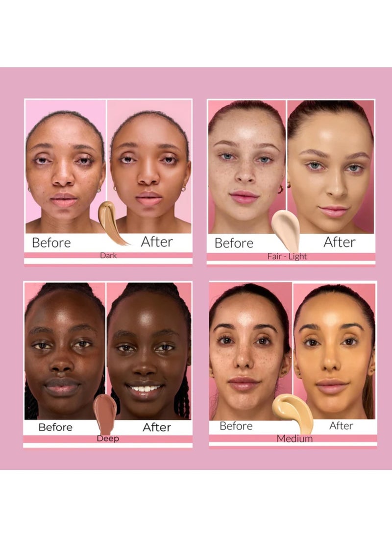 Glam It! Perfecting Coverage Foundation | Full Coverage, Matte Finish, Long-Lasting, Lightweight | Vegan, Halal, Cruelty-Free