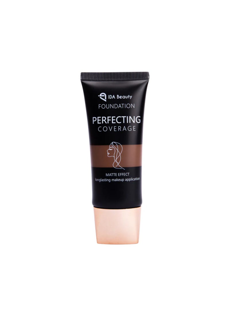 Glam It! Perfecting Coverage Foundation | Full Coverage, Matte Finish, Long-Lasting, Lightweight | Vegan, Halal, Cruelty-Free