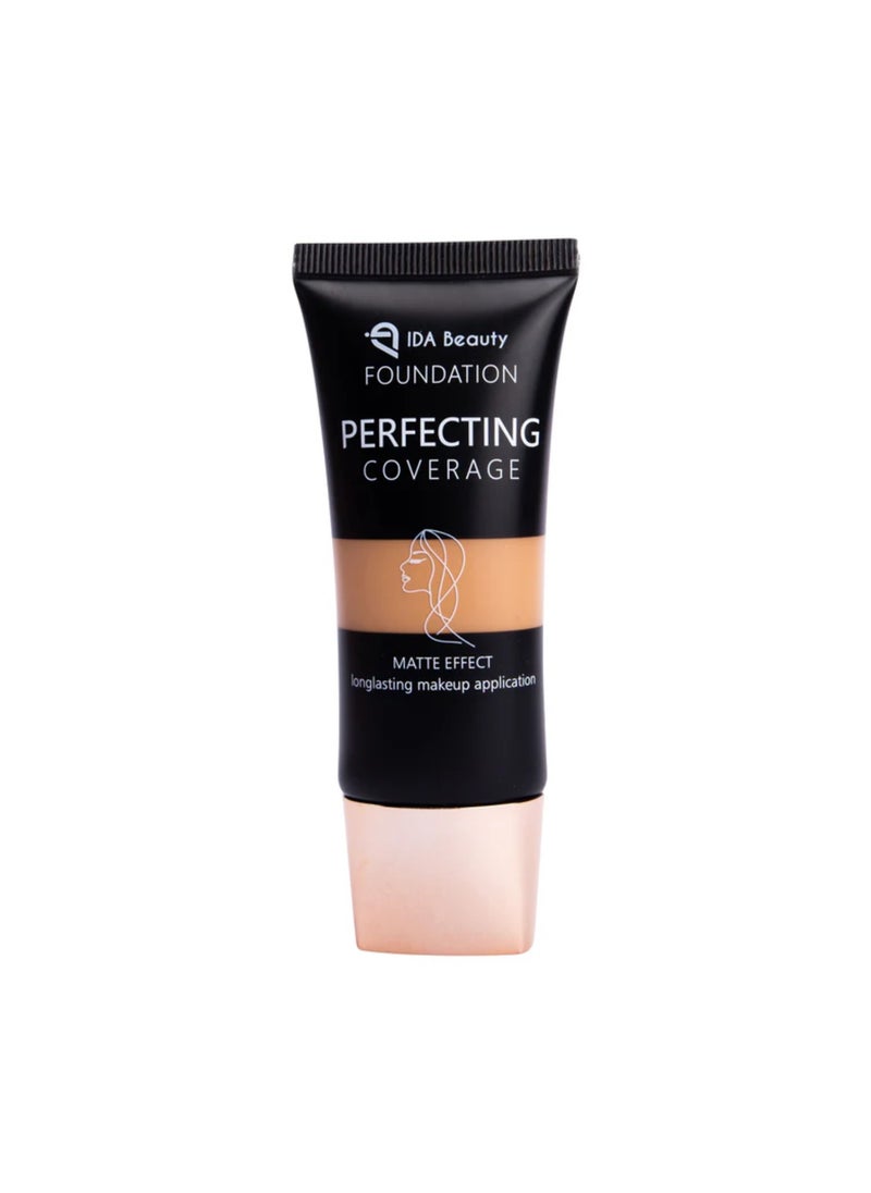 Glam It! Perfecting Coverage Foundation | Full Coverage, Matte Finish, Long-Lasting, Lightweight | Vegan, Halal, Cruelty-Free