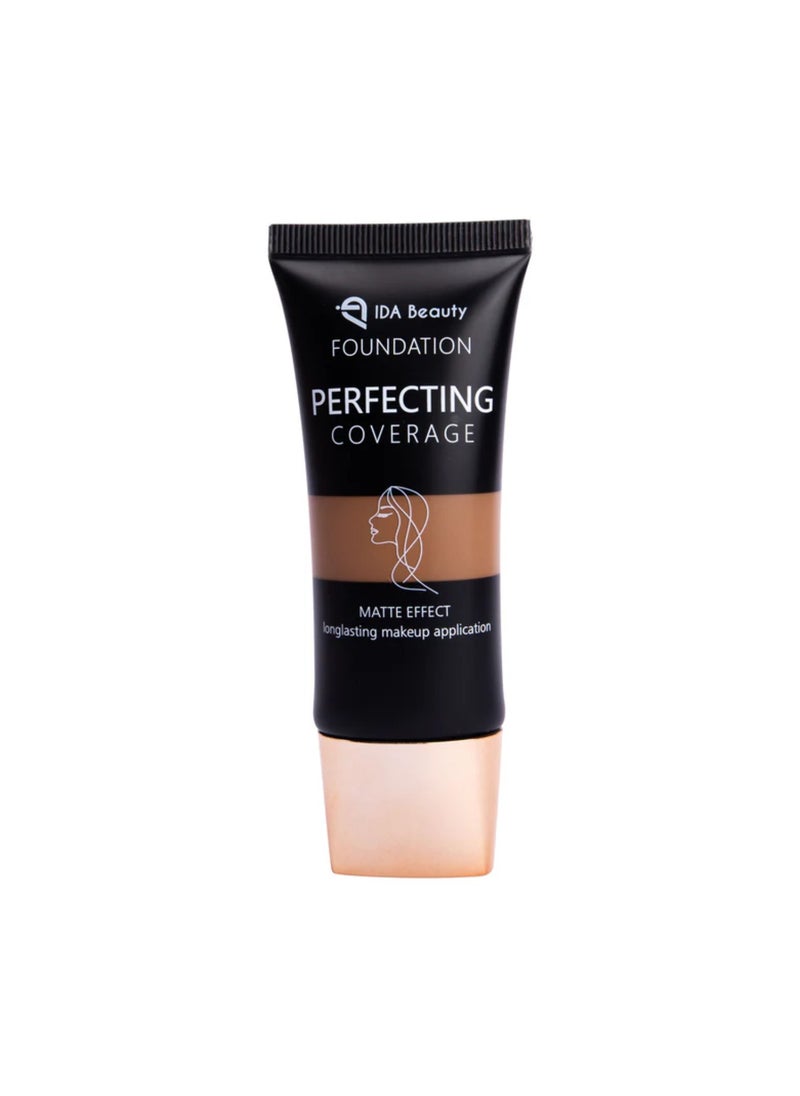 Glam It! Perfecting Coverage Foundation | Full Coverage, Matte Finish, Long-Lasting, Lightweight | Vegan, Halal, Cruelty-Free