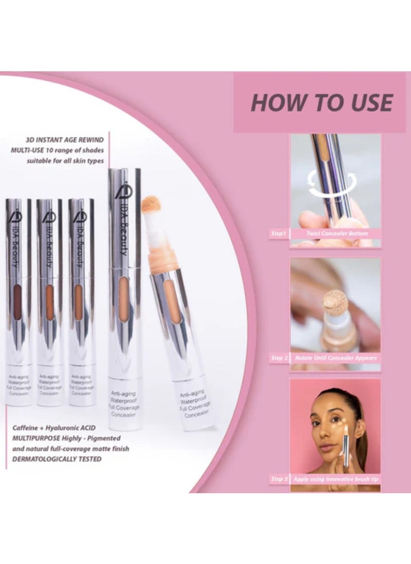 3D Liquid Multi-Use Sculpting Concealer | Full Coverage, Matte Finish, Lightweight & Long-Lasting | Conceals Dark Circles, Blemishes & Redness | Suitable for All Skin Types