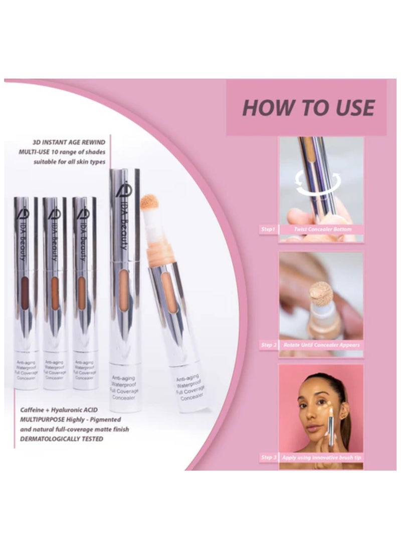 3D Liquid Multi-Use Sculpting Concealer | Full Coverage, Matte Finish, Lightweight & Long-Lasting | Conceals Dark Circles, Blemishes & Redness | Suitable for All Skin Types
