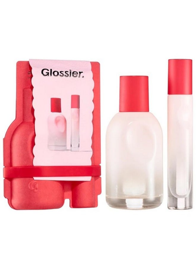Glossier You Limited Edition Eau de Parfum Holiday Gift Set - Full Size Spray (1.7oz / 50ml) and Travel Size Rollerball (0.27oz / 8ml)