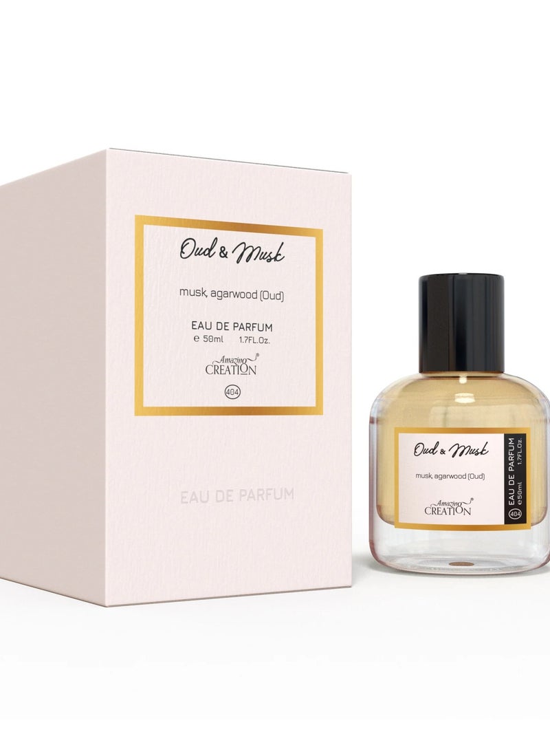 Amazing Creation Oud & Musk EDP For Unisex 50ml PFB0404