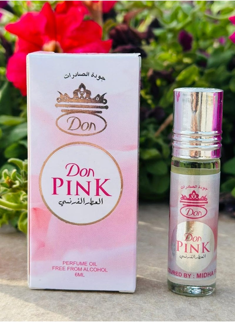 Pink French Fragrance Roll On Perfume 6 ML 12 Pcs