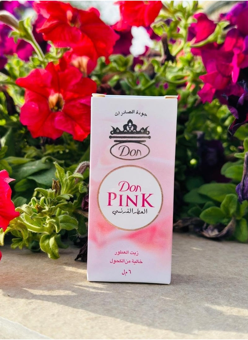 Pink French Fragrance Roll On Perfume 6 ML 12 Pcs