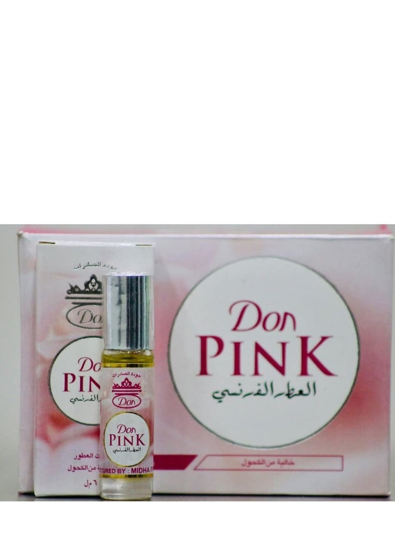 Pink French Fragrance Roll On Perfume 6 ML 12 Pcs