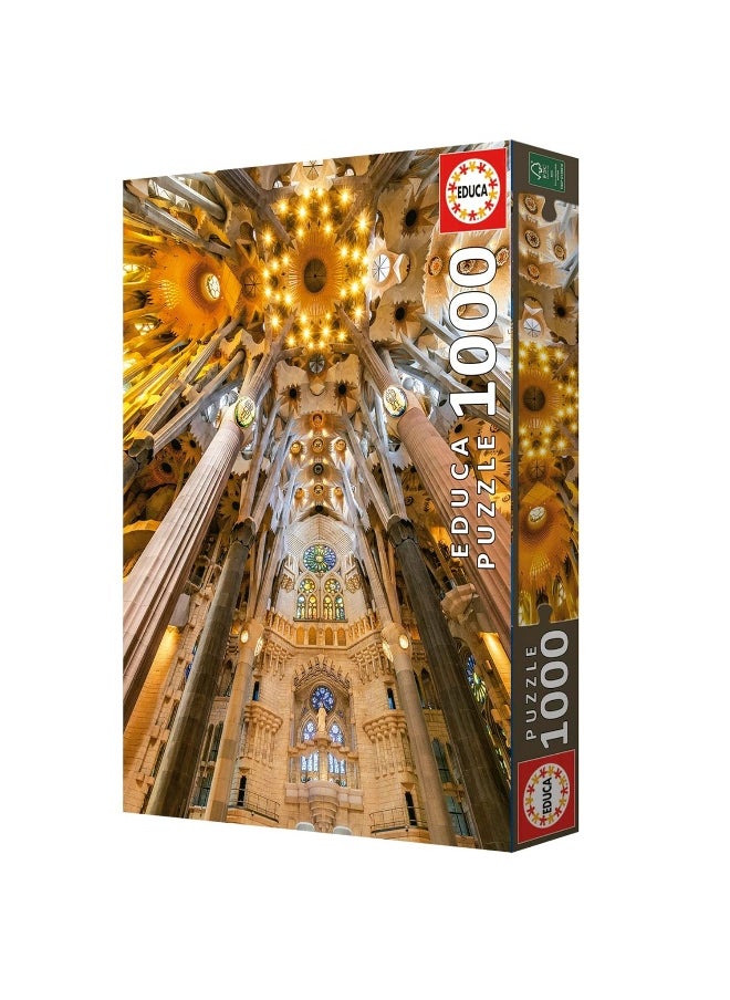 Educa La Sagrada Familia Interior Jigsaw Puzzle (1000 Pieces)