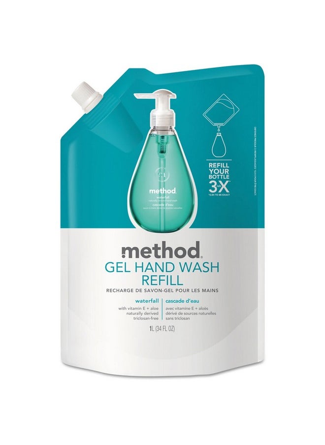 Method Gel Hand Wash Refill Pouch, Waterfall, 34 Ounce