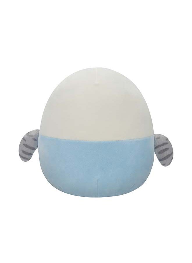 7.5 inch Tycho Blue and White Parakeet , Officially Licensed Kellytoy Plush Toy, Colorful Soft Toy, Gift for Kids, Girls & Boys Washable Squishy Stuff Toy Multicolor All Age