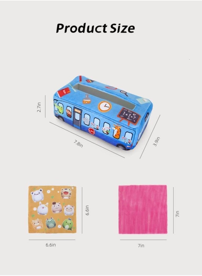 Soft Baby Tissue Box Toy Early Education Learning Toys Preschool Montessori Toys for Infants Toddlers Kids