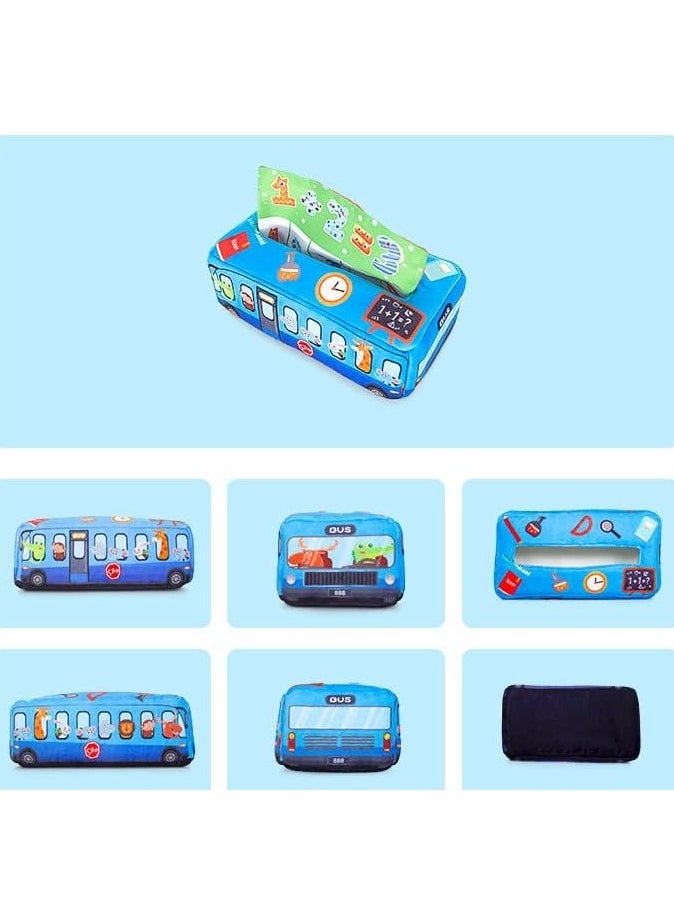 Soft Baby Tissue Box Toy Early Education Learning Toys Preschool Montessori Toys for Infants Toddlers Kids