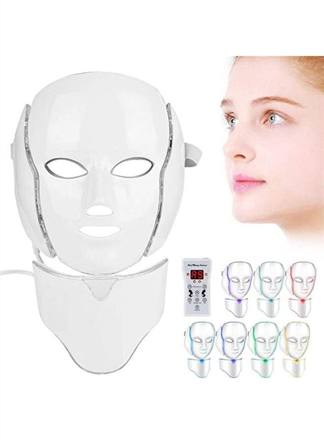 LED Seven-color Light Beauty Mask Instrument Skin Rejuvenation Wrinkle Removal Acne