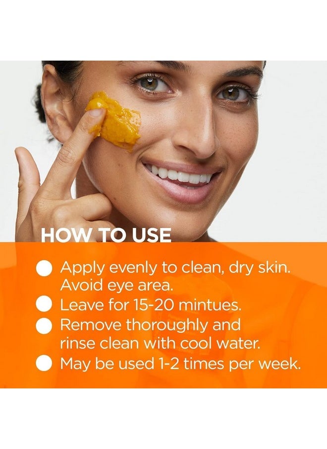 Andalou Naturals Pumpkin Honey Glycolic Mask, Brightening & Exfoliating Face Mask with Glycolic Acid & Vitamin C, Gently Removes Dirt and Brightens Skin, 1.7 fl oz