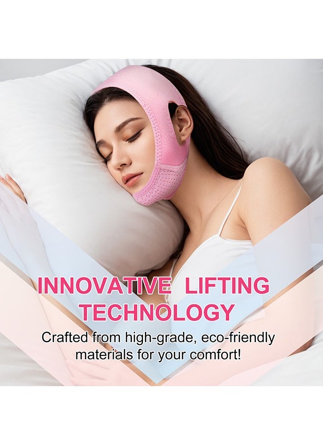 Reusable Face Slimming Strap - V Line Mask - Double Chin Reducer - Chin Up Patch - Face Lift Tape - Chin Strap - V Shaped Slimming Face Mask to Prevent Sagging