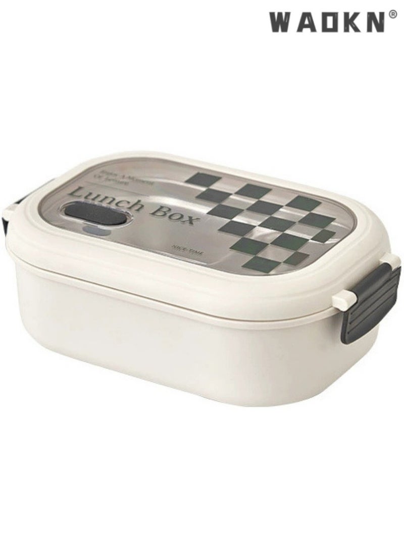 Bento Box Kids, Bento Lunch Box, Stainless Steel 950ML Bento Box for Boys Girls, Portable Leakproof Lunchable Food Container with Spoon for School Office, Adults Lunch Box Microwave Safe