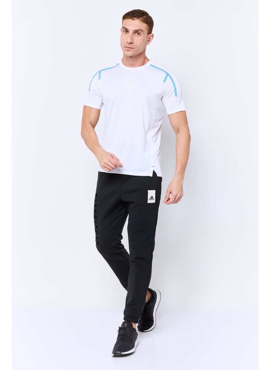 Men Sportswear Fit Short Sleeve Training T-Shirt, White
