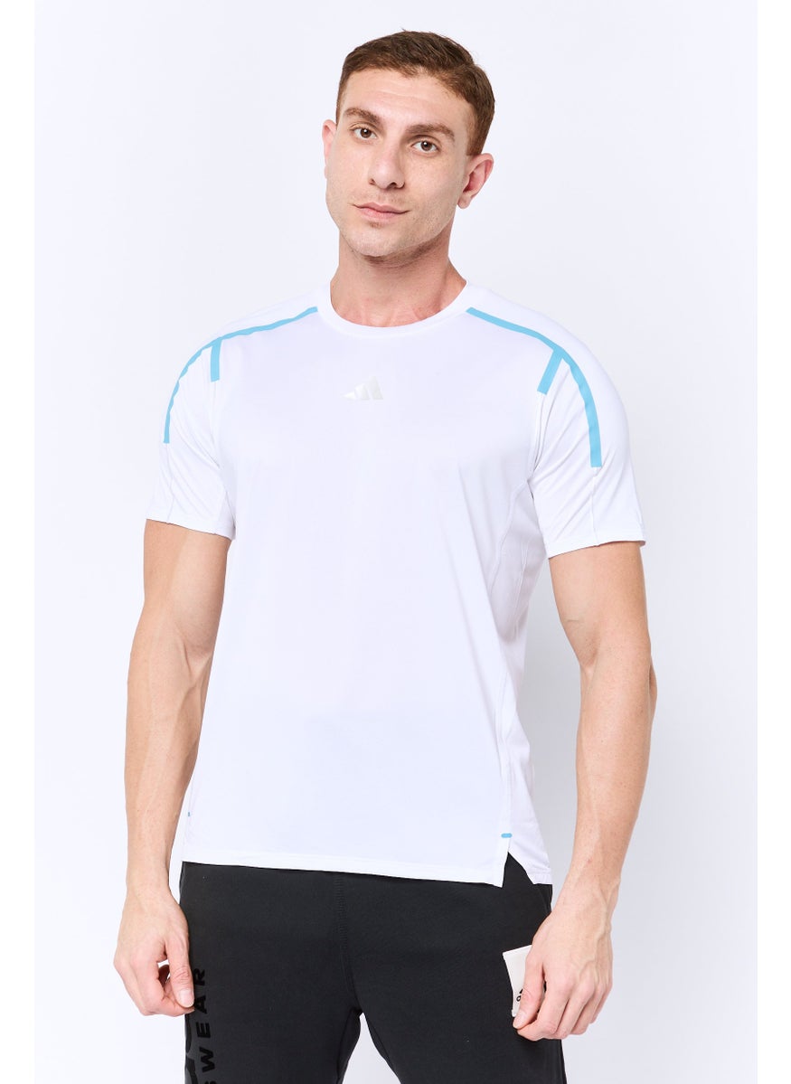 Men Sportswear Fit Short Sleeve Training T-Shirt, White