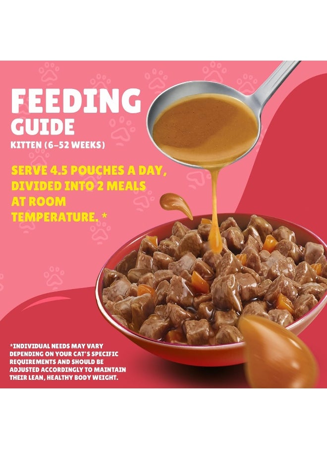 Friskies Purina - Purina Kitten Chicken Chunks In Gravy Wet Cat Food Pouch 85G (26 Pouches)