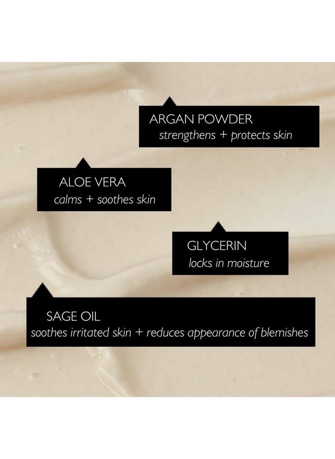 UPCIRCLE Face Moisturiser with Argan Powder 1.7oz - Nourishing Day Cream - Vitamin E, Aloe Vera, Glycerin, Shea + Coconut Butter - Natural, Vegan + Cruelty-Free