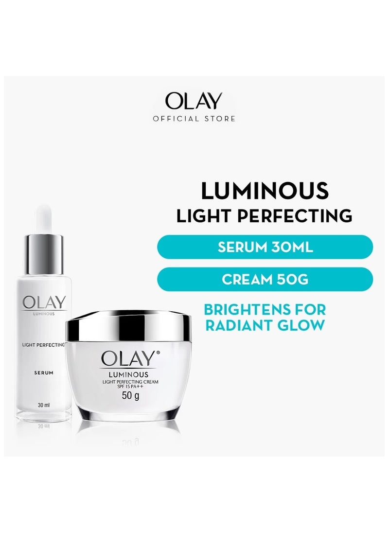Olay Luminous Light Perfecting Serum 30ml + Cream 50G