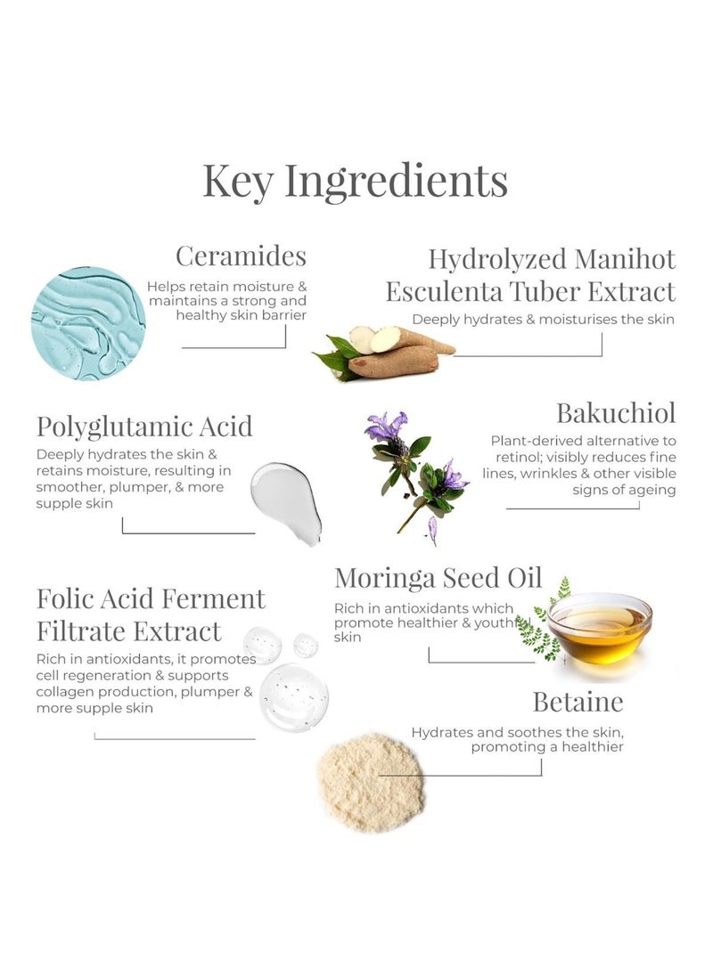 Soundarya Anti Ageing Night Cream with Real 24K Gold | For Dry & Dehydrated Skin | With Bakuchiol & Hyaluronic Acid | Moisturising and Hydrating