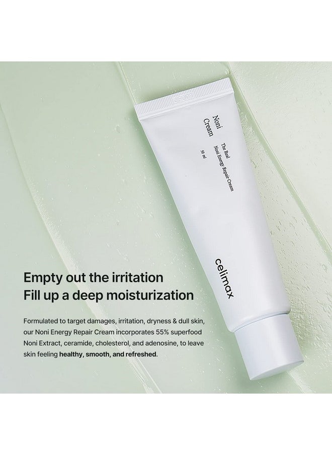 celimax The Real Noni Energy Repair Cream | with Ceramide, Moisturizing, Soothing, Hydrating, Anti Aging, Brightening, For Wrinkle & Fine Line, For Sensitive Dry Oily Skin, 50ml
