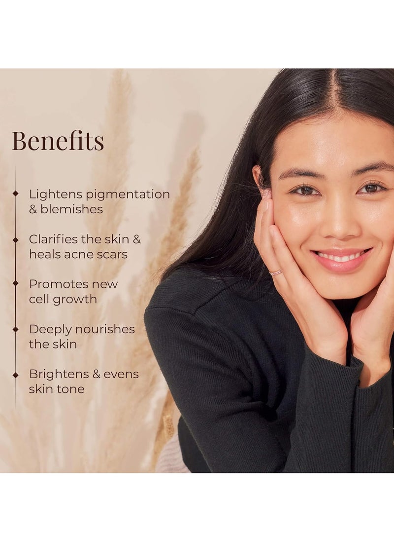 Kumkumadi Night Cream | Nourishing Ayurvedic Cream To Lighten Pigmentation, Dark Spots & Blemishes | Ayurvedic Night Cream For Glowing Skin | Ideal for Normal, Dry, Oily & Combination Skin | For Women & Men | 30 g